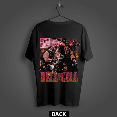 Hell in a Cell 1998 Undertaker vs. Mankind King of the Ring Premium Oversized Double-Sided T-Shirt (Unisex)